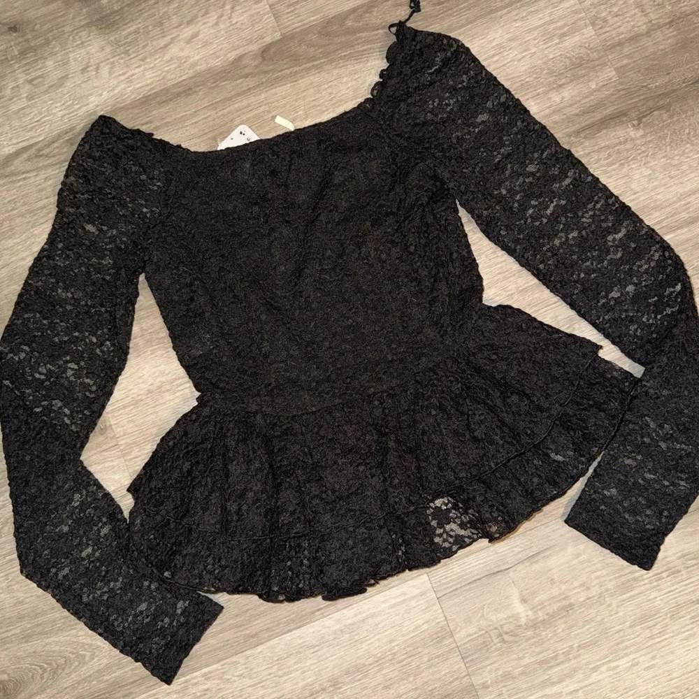 Free People Stella long sleeve top